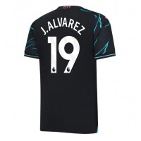 Fotbalové Dres Manchester City Julian Alvarez #19 Alternativní 2023-24 Krátký Rukáv